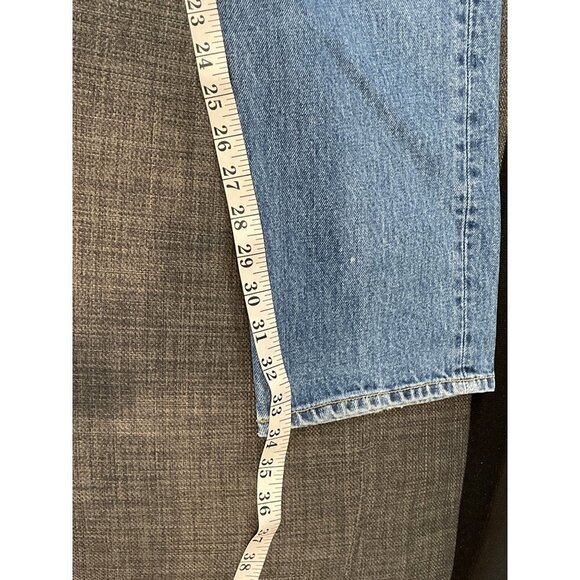 Gap High Rise Boy Fit Medium Wash Button Fly Jeans Sz 12 Long - Picture 9 of 9